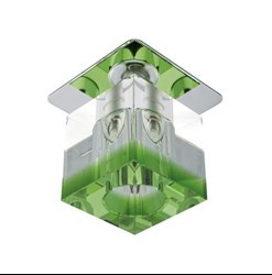 SK-18 CH/GR-P G4 CHROM OPR. STROP. STAŁA KRYSZTAŁ 20W G4 ZIELONY PASEK