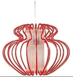 IMPERIA LAMPA WISZĄCA 1X60W E27 450X330 MAŁA CZERWONA PROMOCJA