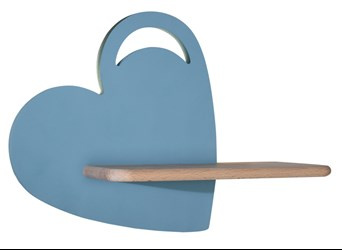 Heart lampa kinkiet 5w led 4000k iq kids z otworem niebieski