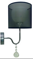 BRAVA LAMPA KINKIET D-22 1X60W E27 CZARNY