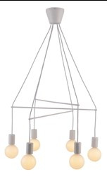 ALTO LAMPA WISZĄCA 6X40W E27 BIAŁY MATOWY
