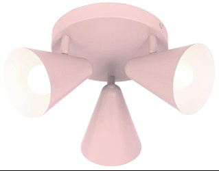 AMOR LAMPA SUFITOWA PLAFON 3X40W E14 JASNY RÓŻ