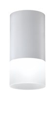 LAMPA SUFITOWA TUBA 1X50W GU10 MROŻONY+SZARY ŚR. 6,4 CM
