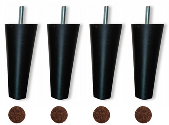 4x Nogi Uszak Czarne