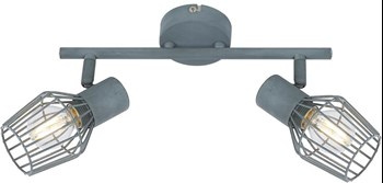 VIKING LAMPA SUFITOWA LISTWA 2X40W E14 SZARY