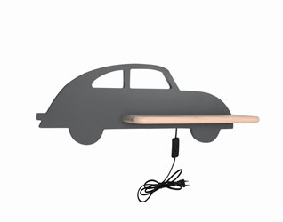 CAR LAMPA KINKIET 5W LED 4000K WP IQ KIDS Z PRZEWODEM Z WŁ. I WTYCZKĄ SZARY