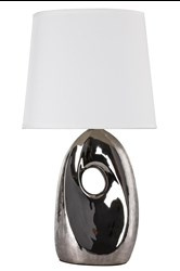 HIERRO LAMPA GABINETOWA 1X60W E27 SREBRNA