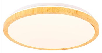 LAMPA SUFITOWA GANDAVA PLAFON 36W LED BIAŁO DREWNIANY 4000K