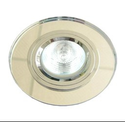 SS-15 CH/WH MR16 CHROM oczko sufitowe  lampa sufitowa STAŁA OKRĄGŁA SZKŁO BEZBARWNE