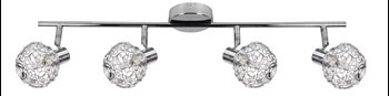 COLLAR LAMPA SUFITOWA LISTWA 4X40W G9 CHROM
