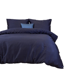 Pościel satyna bawełniana CIEMNY GRANAT 026/160x200