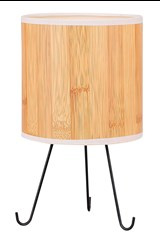 ADORA LAMPA GABINETOWA CZARNY 1X40W E14 ABAŻUR SOSNA