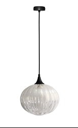 LAMPA WISZĄCA EXETER 240mm 1 CZARNY