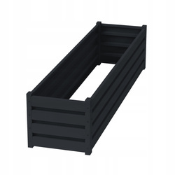 Kwietnik-Rabata Ogrodowa 40x50x200 Antracyt Warzywnik + PIANKA