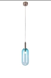 LAMPA WISZĄCA FIUGGI 1 NIEBIESKI