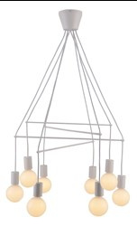 ALTO LAMPA WISZĄCA 8X40W E27 BIAŁY MATOWY