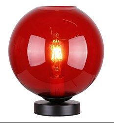 LAMPKA GLOBE GABINETOWA 1X60W E27 CZERWONY