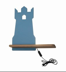 TOWER LAMPA KINKIET 4W LED 4000K IQ KIDS Z PRZEWODEM Z WŁ. I WTYCZKĄ NIEBIESKI