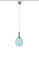 LAMPA WISZĄCA LUKKA 1 CHROMOWY NIEBIESKI
