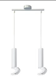 LAMPA WISZĄCA TUBA 2X50W GU10 6/30 BIAŁY