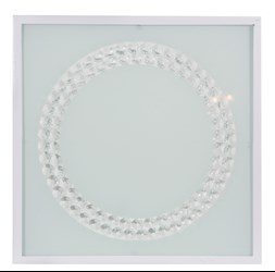 LUX LAMPA SUFITOWA PLAFON 29X29 16W LED 4000K SATYNA DUŻY RING