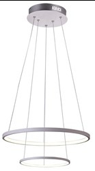 LUNE LAMPA WISZĄCA 50 OKRĄGŁY PODWÓJNY 40W LED 4000K BIAŁY