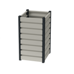 Kwietnik-Rabata Ogrodowa 80x50x50 Biały Warzywnik + PIANKA