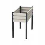 Warzywnik z Dnem 100x50x90 Biały Ogrodowy na Podwyższeniu + PIANKA