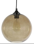 EDISON LAMPA WISZĄCA 25 1X60W E27 BRĄZOWY + ŻARÓWKA