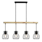 BERNITA LAMPA WISZĄCA 4X60W E27 CZARNY