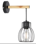 BERNITA LAMPA KINKIET 1X60W E27CZARNY