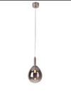 LAMPA WISZĄCA LUKKA 1 CHROMOWY SZARY
