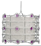 SENECA LAMPA WISZĄCA 30 1X40W E27 FIOLET + LINKA 85-10523