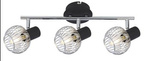 OSLO LAMPA SUFITOWA LISTWA 3X40W E14 CZARNY/CHROM