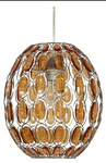 SELMA LAMPA WISZĄCA 25 1X40W E27 POMARAŃCZOWY + LINKA 85-10523