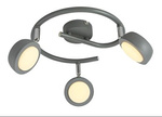 MILD LAMPA SUFITOWA SPIRALA 3X6W LED SZARY 3000K