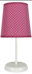 GALA LAMPA 1X40W E14 FUKSJA W KROPKI