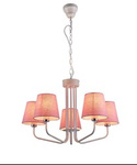 LAMPA WISZĄCA YORK 5 BIAŁY RÓŻOWY