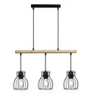 BERNITA LAMPA WISZĄCA 3X60W E27 CZARNY