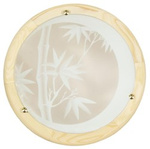 BAMBOO LAMPA SUFITOWA PLAFON 40 DREWNO STANDARD 2X60 W E27 SOSNA
