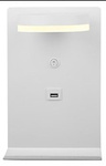 COMPACT LAMPA KINKIET 4W LED BIAŁY + ŁADOWARKA USB
