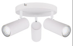 Colly lampa sufitowa biały 3x15w gu10 klosz biały