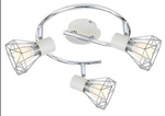 VERVE LAMPA SUFITOWA SPIRALA 3X40W E14 BIAŁY ABAŻUR CHROM