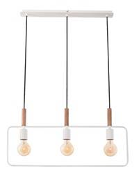 FRAME LAMPA WISZĄCA 3X60W E27 BIAŁY