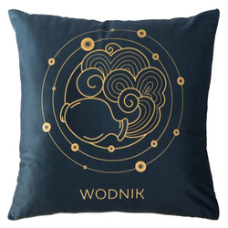 Poszewka dekoracyjna ZODIAK/WODNIK/40x40 (promocja)