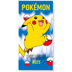 Ręcznik bawełniany 70x140 Pokemon niebieski