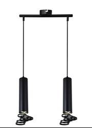 TUBA LAMPA WISZĄCA 2X50W GU10 6/30 CZARNY